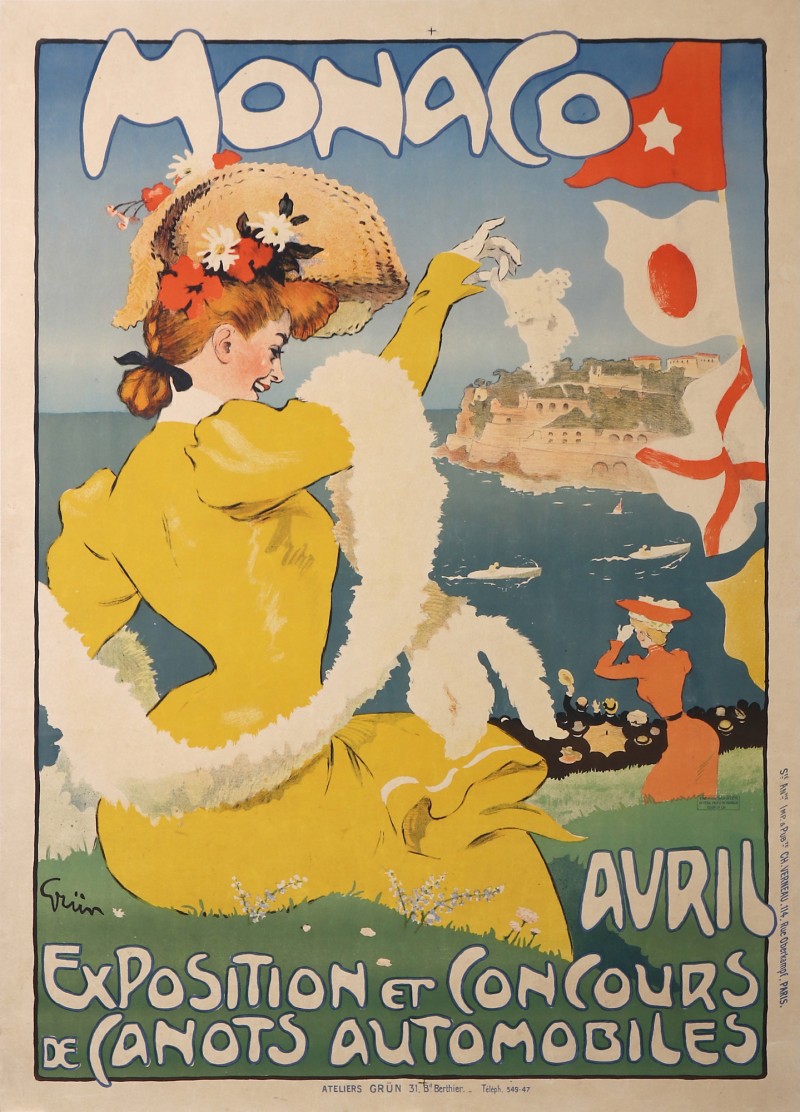 En vente :  MONACO  1910 EXPOSITIONS ET CONCOURS DE CANOTS AUTOMOBILES