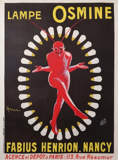En vente :  LAMPE OSMINE FABIUS HENRION NANCY