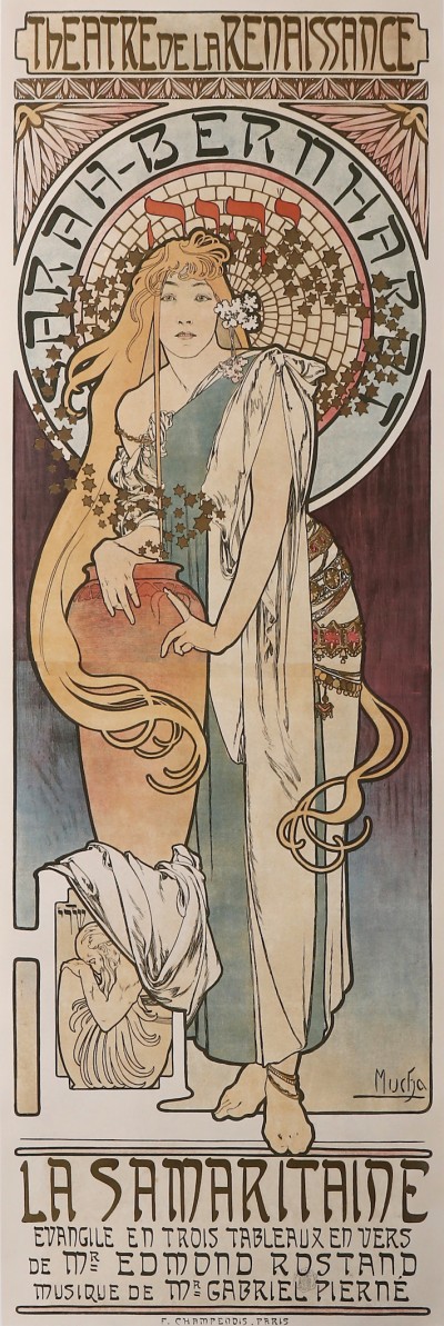 En vente :  MUCHA THEATRE DE LA REINAISSANCE SARAH BERNHARDT LA SAMARITAINE