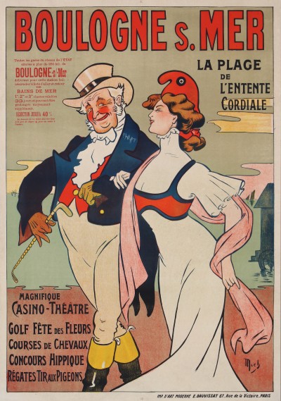 En vente :  BOULOGNE SUR MER LA PLAGE DE L'ENTENTE CORDIALE CASINON THEÄTRE GOLF