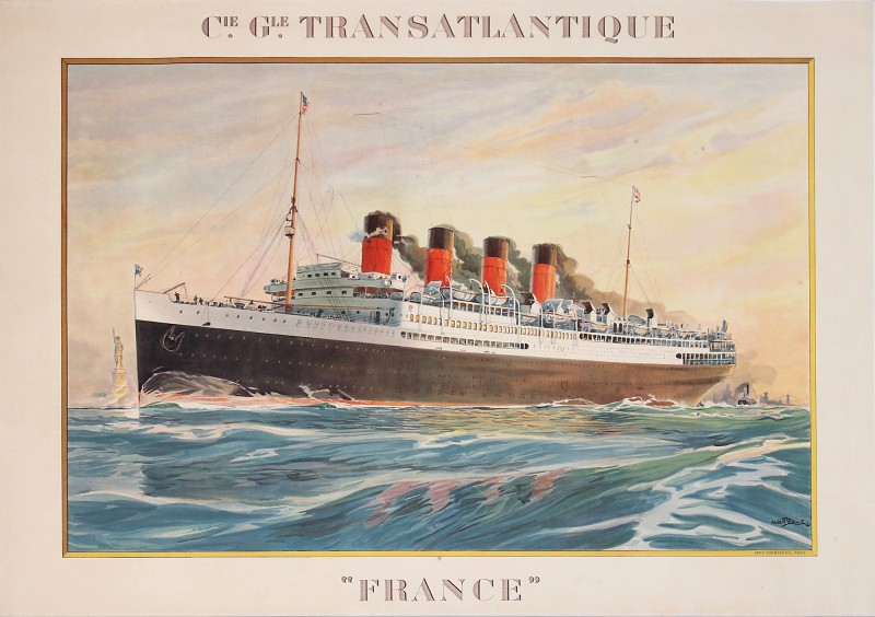 En vente :  CIE GLE TRANSATLANTIQUE  FRANCE 1912