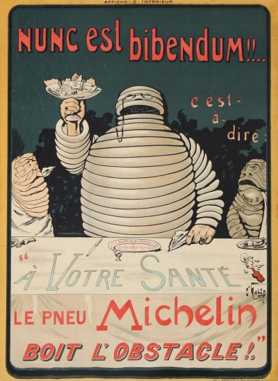 En vente :  NUNC EST BIBENDUM MICHELIN BOIT L OBSTACLE