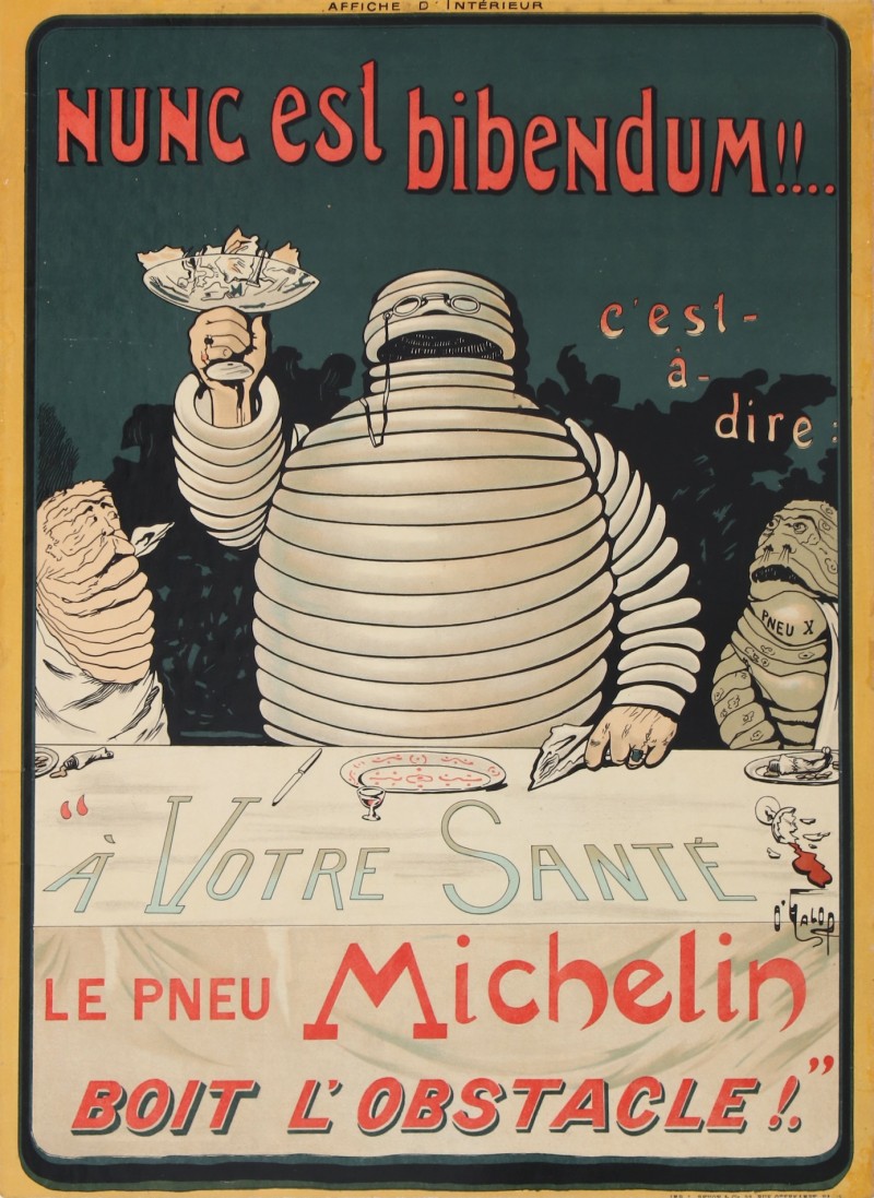 En vente :  NUNC EST BIBENDUM MICHELIN BOIT L OBSTACLE