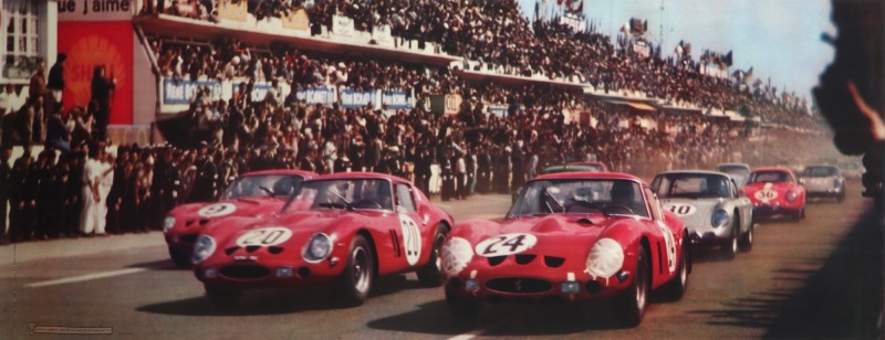 En vente :  24 HEURES DU MANS FERRARI GTO  VACHE QUI RIT