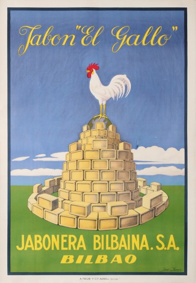 En vente :  JABON EL GALLO BILBAO