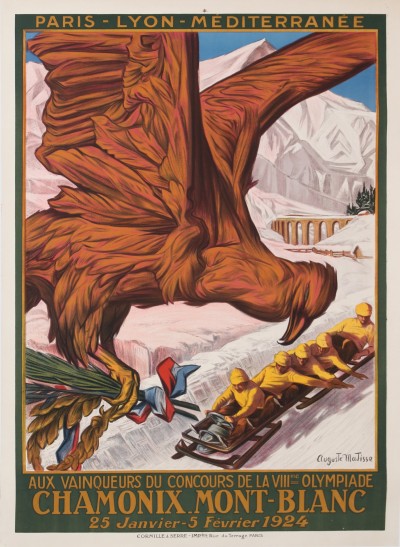 En vente :  AU VAINQUEURS DU CONCOURS DE LA VIIIme OLYMPIADE CHAMONIX MONT-BLANC