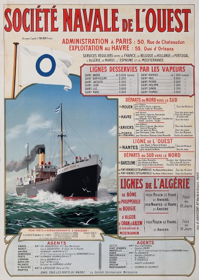 En vente :  SOCIETE NAVALE DE LOUEST