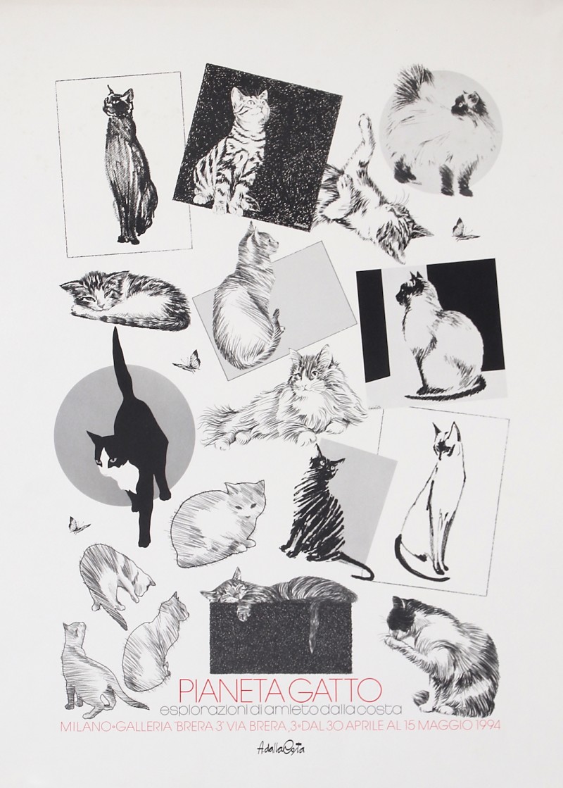 En vente :  PIANETA GATTO MOSTRE MILANO 1994