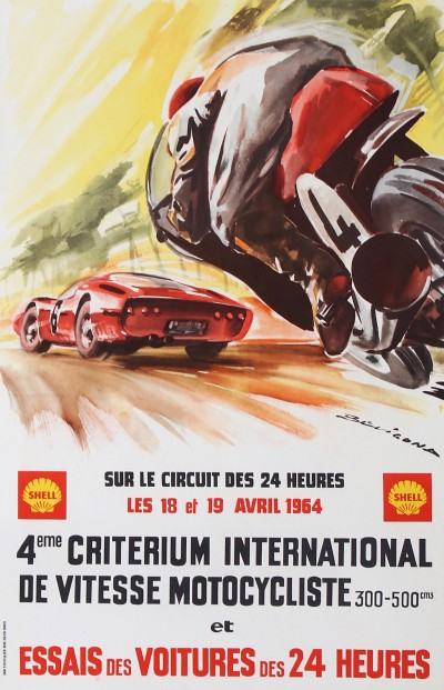 En vente :  4 ÈME CRITÉRIUM INTERNATIONAL DE VITESSE MOTOCYCLISTE LES 18 & 19 AVRIL 1964