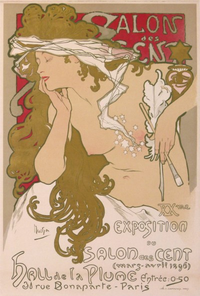 En vente :  MUCHA XXe SALON DES CENT HALL DE LA PLUME MARS-AVRIL 1896