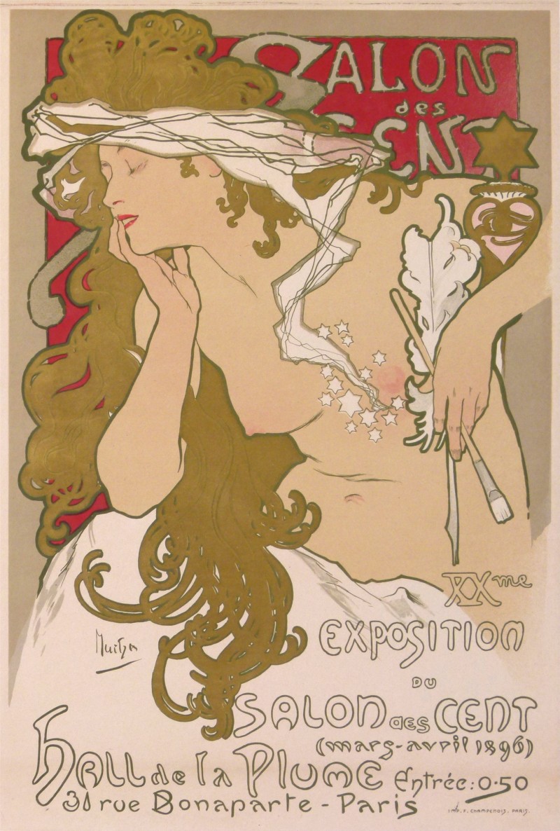En vente :  MUCHA XXe SALON DES CENT HALL DE LA PLUME MARS-AVRIL 1896