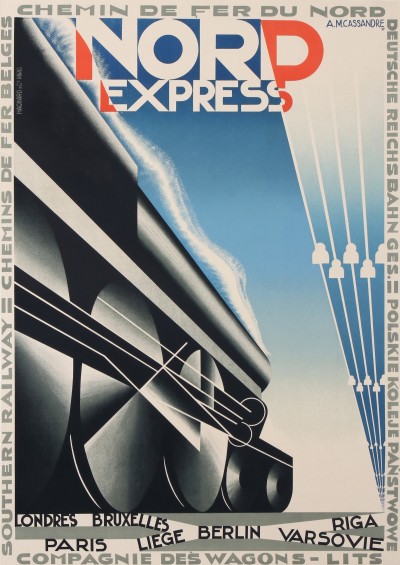 En vente :  NORD EXPRESS COMPAGNIE WAGONS LITS CHEMIN DE FER DU NORD  LONDRES PARIS BRUXELLES LIEGE  BERLIN VARSOVIE RIGA