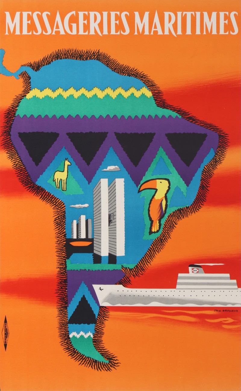 En vente :  MESSAGERIES MARITIMESAMERIQUE DU SUD