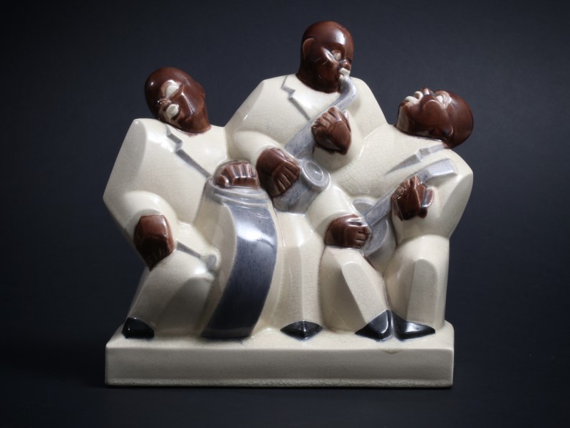 En vente :  JAZZMEN CUBISTE  CERAMIQUE
