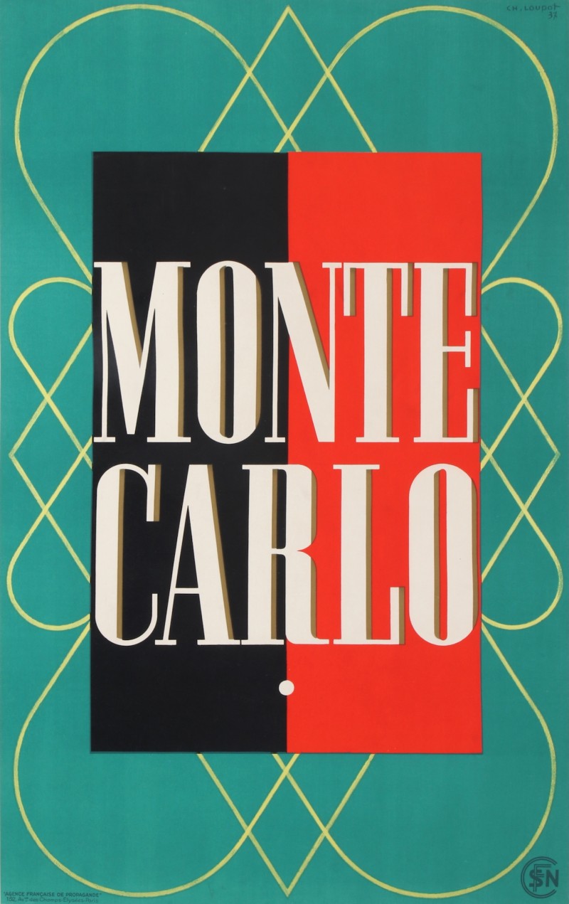 En vente :  MONTE-CARLO  TAPIS DE JEU