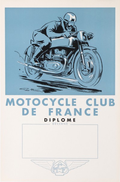 En vente :  GEO HAM MOTOCYCLE CLUB DE FRANCE DIPLOME