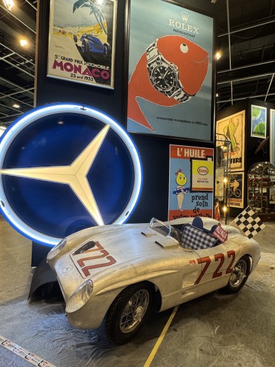 En vente :  MERCEDES 300 SLR 722 CHILDREN CAR  ALUMINIUM PIECE UNIQUE