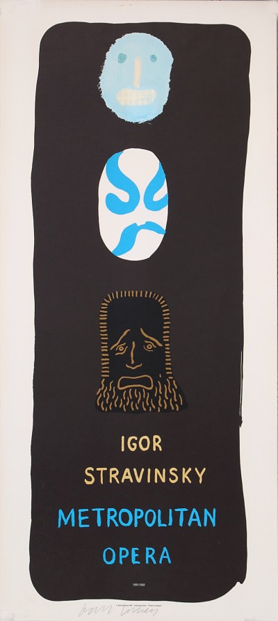 En vente :  1981 METROPOLITAN OPERA IGOR STRAVINSKY  (Signée à la main - Hand signed)