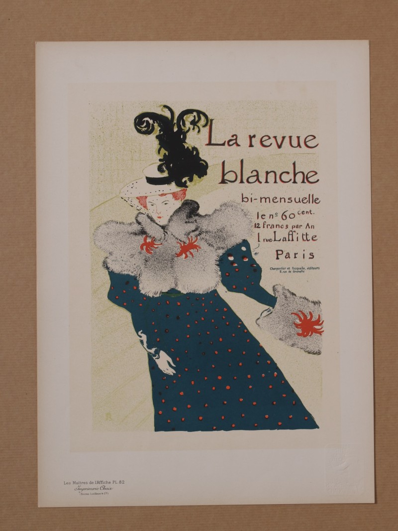 En vente :  LAUTREC LA REVUE BLANCHE LES MAITRES DE L AFFICHE PL 82  CHAIX