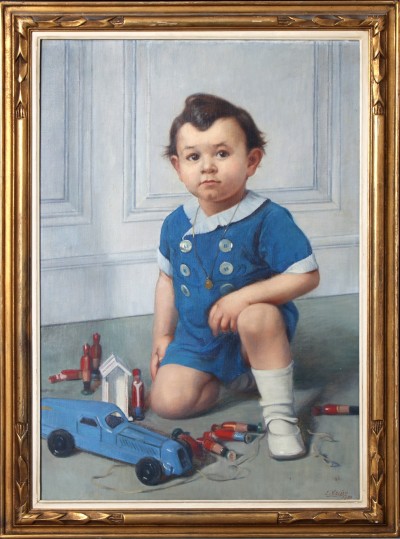 En vente :  A RENAULT BLEU NERVASPORT ET LES SOLDATS