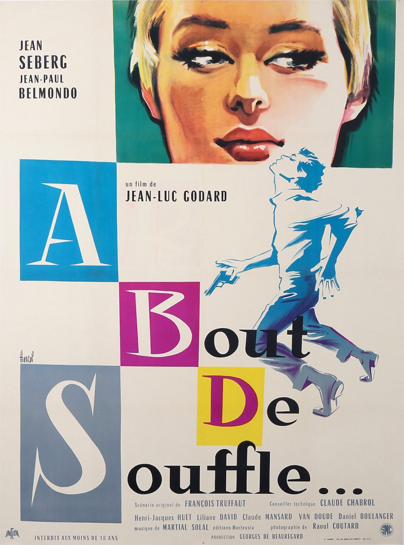 En vente :  À BOUT DE SOUFLE  AVEC  JEAN SEBERG &  JEAN-PAUL BELMONDO, FILM DE JEAN-LUC GODARD