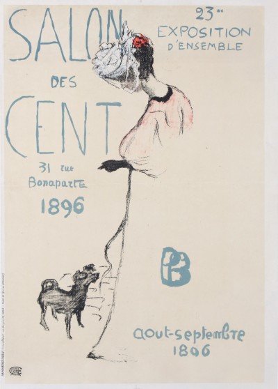 En vente :  SALON DES CENT 23e EXPOSITION D'ENSEMBLE  31 RUE BONAPARTE  AOUT SEPTEMBRE 1896