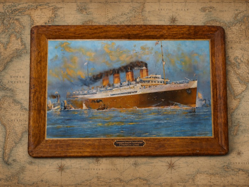 En vente :  PAQUEBOT FRANCE 2 COMPAGNIE GENERALE TRANSATLANTIQUE FRENCH LINE