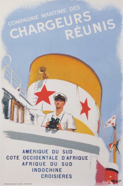 En vente :  COMPAGNIE MARITIME DES CHARGEURS REUNIS - AMERIQUE DU SUD-COTE OCCIDENTALE D AFRIQUE-AFRIQUE DU SUD-INDOCHINE-CROISIERES
