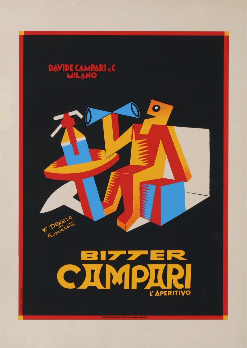 En vente :  BITTER CAMPARI - L APERITIVO - DAVIDE CAMPARI C MILANO
