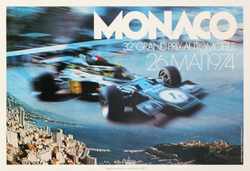 En vente :  MONACO 32E GRAND PRIX AUTOMOBILE - 26 MAI 1974