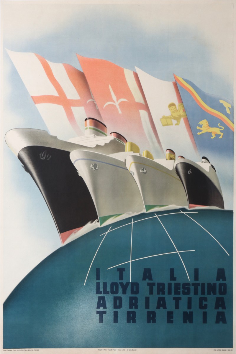En vente :  ITALIA LLOYD TRIESTINO ADRIATICA