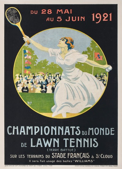 En vente :  CHAMPIONNATS DU MONDE DE LAWN TENNIS DU 28 MAI AU 5 JUIN 1921