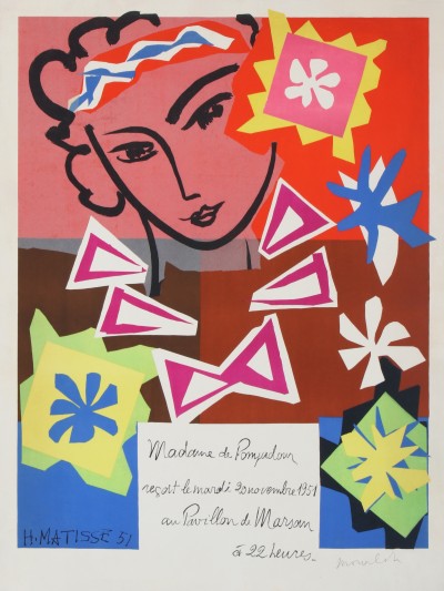En vente :  ADAME DE POMPADOUR reçoit le mardi 20 Novembre 1951 Au Pavillon de Marsan à 22h