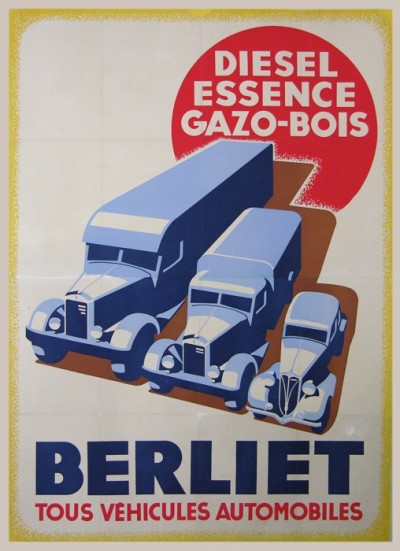 En vente :  BERLIET VEHICULES AUTOMOBILES DIESEL ESSENCE GAZO-BOIS