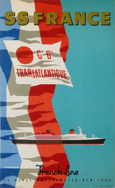 En vente :  COMPAGNIE GENERALE TRANSATLANTIQUE le SS FRANCE