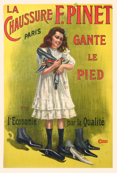 En vente :  LA CHAUSSURE F. PINET GANTE LE PIED