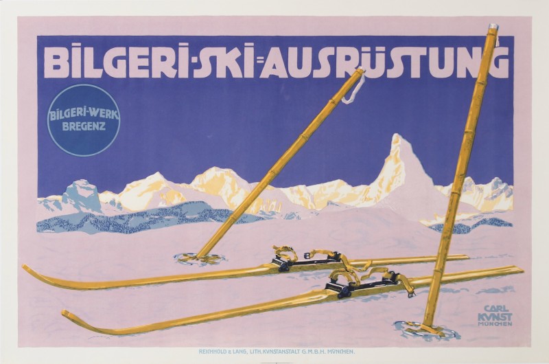 En vente :  BILGERI SKI AUSRÜSTUNG ZERMATT MATTERHORN SUISSE