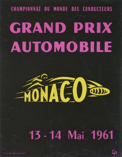 En vente :  CHAMPIONAT DU MONDE DES CONSTRUCTEURS 1961 GRAND PRIX AUTOMOBILE MONACO
