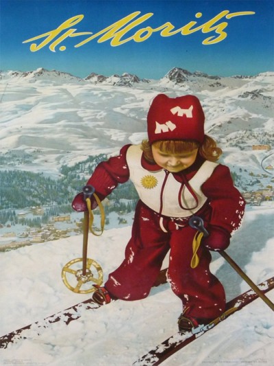 En vente :  PREDETT ET HILBER ST MORITZ SKI