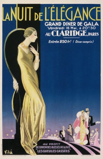 En vente :  Emilio Vila LA NUIT DE L ELEGANCE 1927 GRAND GALA AU CLARIDGE