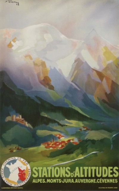 En vente :  STATIONS D ALTITUDES ALPES MONTS JURA AUVERGNE CEVENNES CHEMIN DE FER PLM