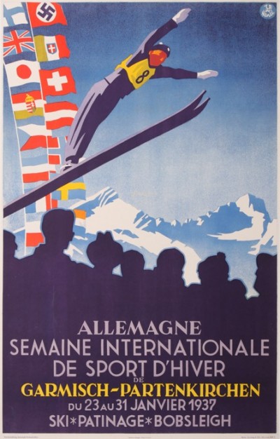 En vente :  GARMISCH-PARTENKIRCHEN ALLEMAGNE SEMAINE INTERNATIONALE DE SPORTS D HIVER