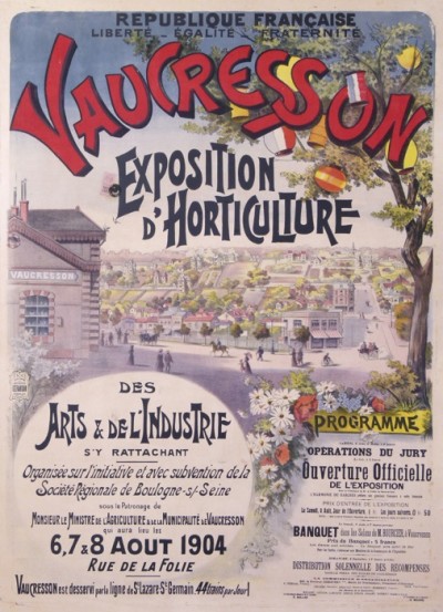 En vente :  VAUCRESSON EXPOSITION D HORTICULTURE 190