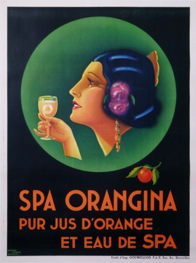 En vente :  SPA ORANGINA PUR JUS D'ORANGE ET EAU DE SPA
