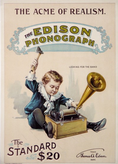En vente :  EDISON PHONOGRAPH THE ACME OF REALISM.