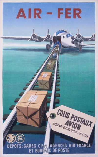 En vente :  AIR FRANCE AIR FER COLIS POSTAUX AVION