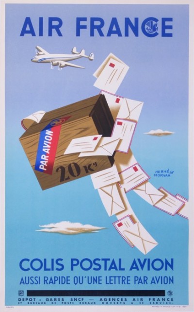 En vente :  AIR FRANCE COLIS POSTAL AVION