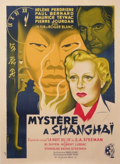 En vente :  MYSTERE A SHANGHAI DE ROGER BLANC HELENE PERDRIERE PAUL BERNARD MAURICE TEYNAC P