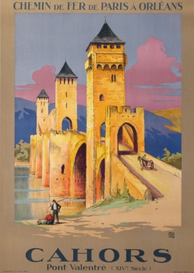 En vente :  CHEMINS DE FER DE PARIS A ORLEANS CAHORS Pont de Valentré