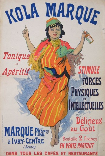 En vente :  KOLA MARQUE TONIQUE ET APERITIF AFFICHE ANCIENNE par CHERET